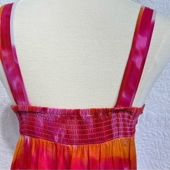 Inc Womens Tie Dye Boho Beach Sleeveless Maxi Dress, Size 4p - Picture 4 of 11